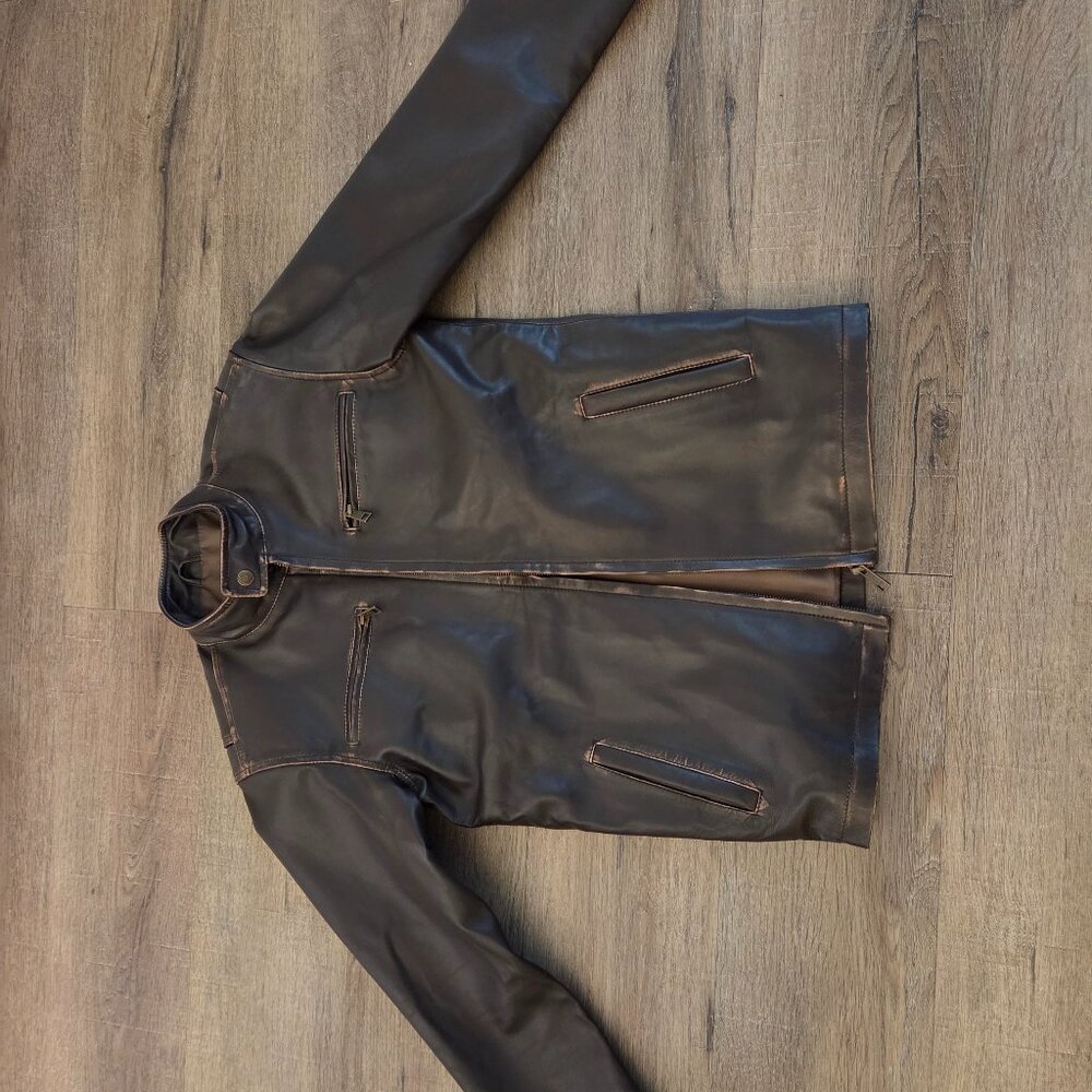 Mens Roadster Leather Jacket